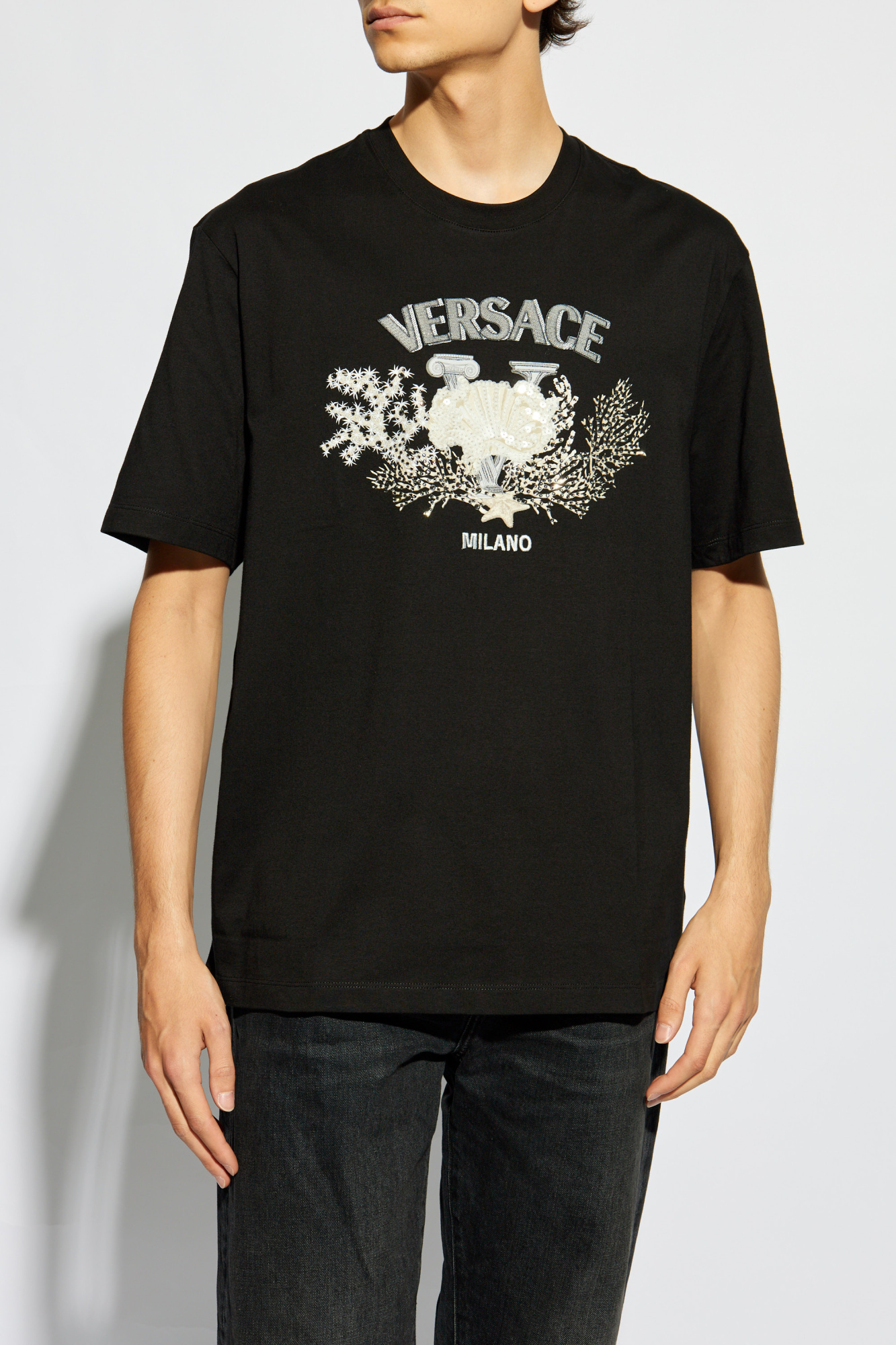 Versace T-shirt with logo | Men's Clothing | Vitkac Versace T-shirt with logo | Men's Clothing | Vitkac